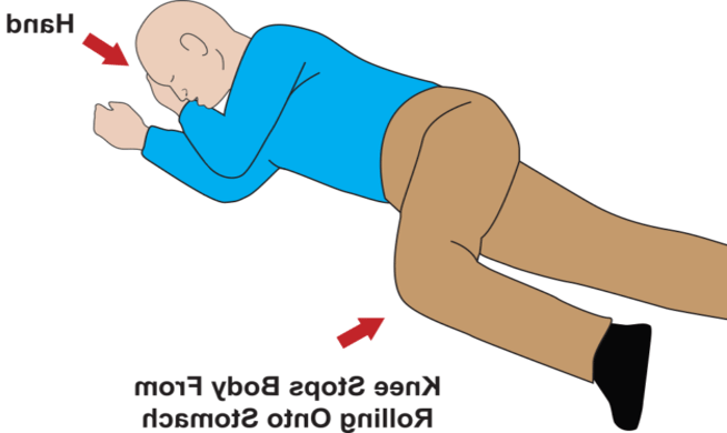 站在他们这边的人, with right hand under cheek and right knee inward and bent in the recovery position.